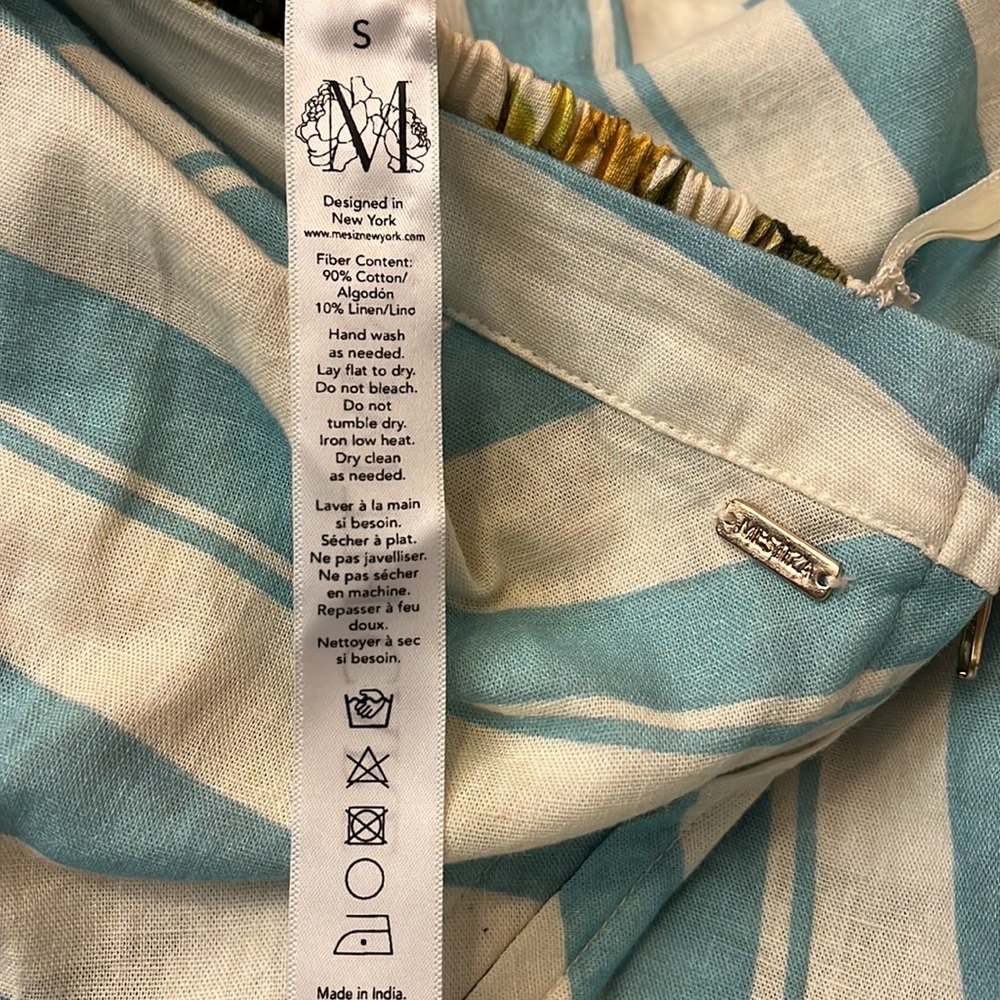 Mestiza New York Convertible Floral and Striped A-Line Skirt New Size Small - Picture 10 of 11